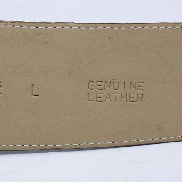 Valerie Stevens Brown Croc Embossed Belt - Picture 5 of 8